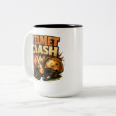 Helmet Clash Football Zweifarbige Tasse (Vorderseite Links)