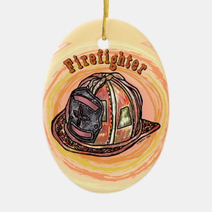 Helmet Firefighter Ornament