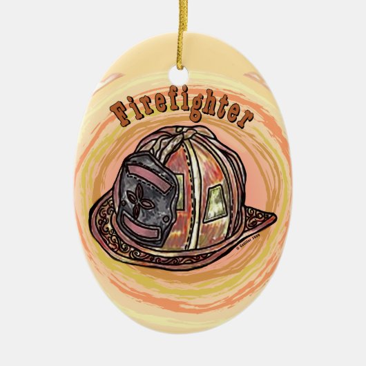 Helmet Firefighter Ornament (Vorne)