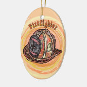Helmet Firefighter Ornament (Links)