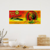 Helmet Lachs Can LabelLoring, AK Poster (Küche)