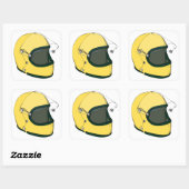 Helmet Quadratischer Aufkleber (Blatt)