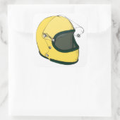 Helmet Quadratischer Aufkleber (Tasche)