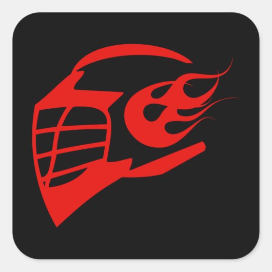 Helmet Quadratischer Aufkleber (Vorderseite)