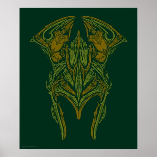 Helmet-Symbol für Elven Weapons Poster (Vorne)