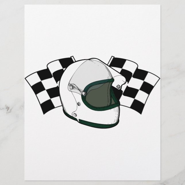 Helmet und Flaggen (Vorderseite)