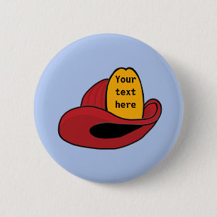 Helmet Whimsical Cartoon Art Button