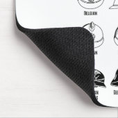 Helmets Charts des Ersten Weltkriegs Mousepad (Ecke)