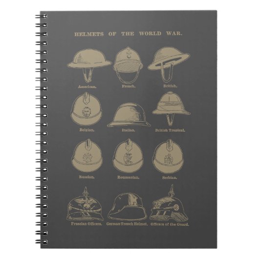 Helmets of the World War 1  Notizblock (Vorderseite)