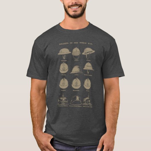 Helmets of the World War 1  T-Shirt (Vorderseite)