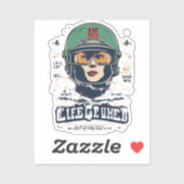 HELMETT AUFKLEBER (Blatt)