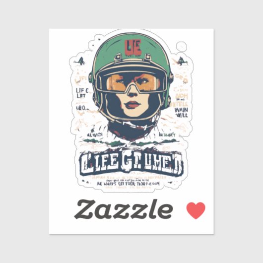 HELMETT AUFKLEBER (Blatt)