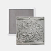 Helmfragment aus dem Sutton Hoo Treasure Magnet (Vorderseite/Rückseite)