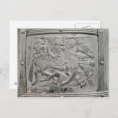 Helmfragment aus dem Sutton Hoo Treasure Postkarte (Vorne/Hinten)