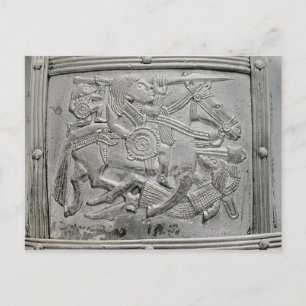 Helmfragment aus dem Sutton Hoo Treasure Postkarte