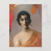 Helmi Biese Dark haar Mörkhårig Tummatukainen Postkarte (Vorderseite)