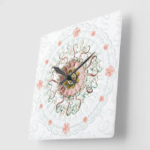 Helmqualle, Vintage Meeresstruktur, Wanduhr (Winkel)