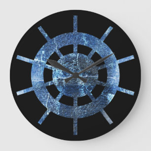 Helmrustmetall Große Wanduhr