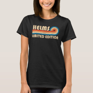 HELMS Nachname Retro Vintag 80er 90s Geburtstag Re T-Shirt