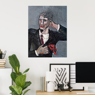 Helmut Kolle Selbstporträt - Kunstdruckposter Poster