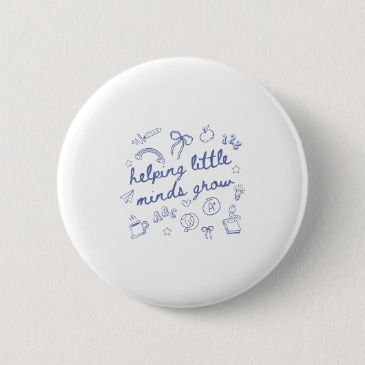Helng Little Minds Grow Cute New Teacher Creative Button (Vorderseite)