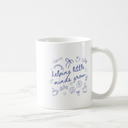 Helng Little Minds Grow Cute New Teacher Creative Kaffeetasse (Rechts)