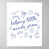 Helng Little Minds Grow Cute New Teacher Creative Poster (Vorne)