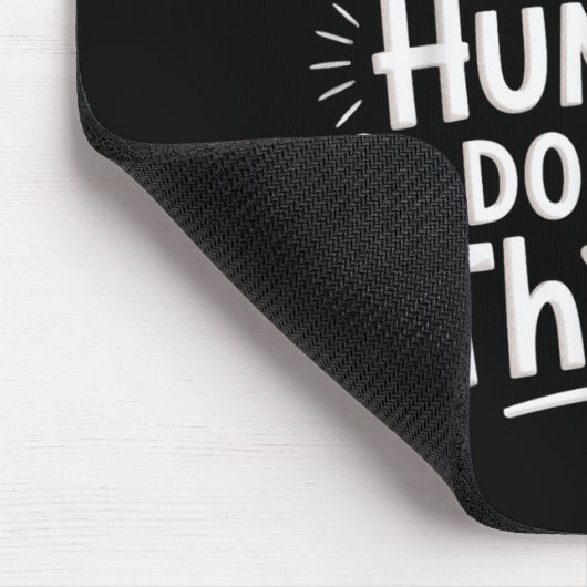 Helng Tiny Humans Do Big Things Teacher Minimal Qu Mousepad (Ecke)