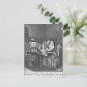Heloise und Abelard in ihrer Studie Postkarte (Stehend Vorderseite)