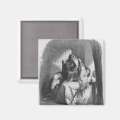 Heloise und Abelard küssen Magnet (Vorderseite/Rückseite)