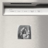 Heloise und Abelard küssen Magnet (In Situ (Geschirrspüler))