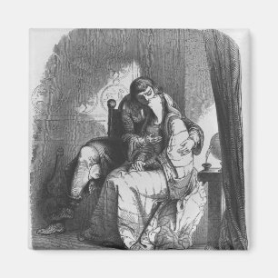Heloise und Abelard küssen Magnet