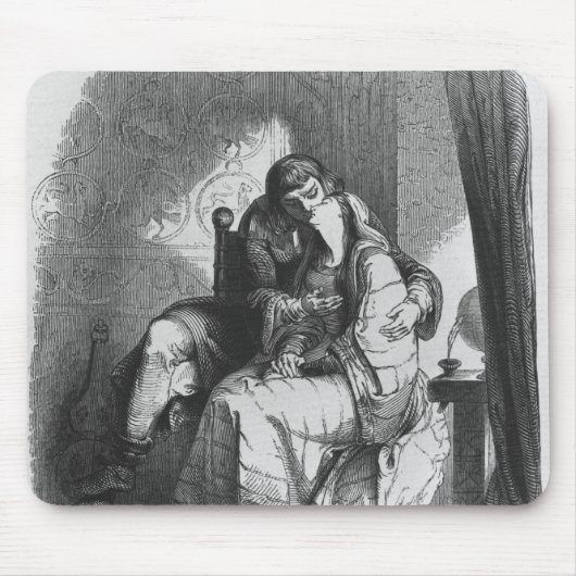 Heloise und Abelard Küssen Mousepad (Vorne)