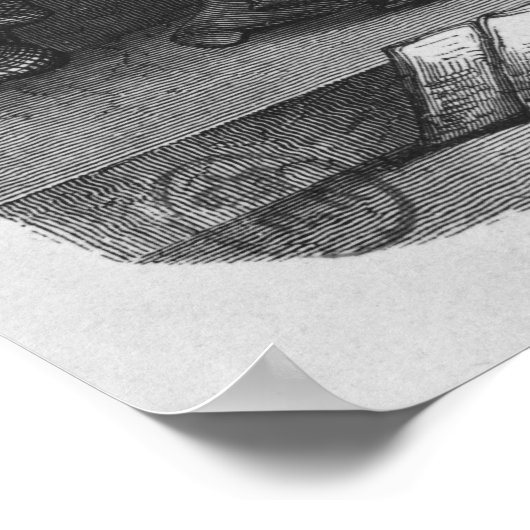 Heloise und Abelard küssen Poster (Ecke)