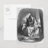 Heloise und Abelard küssen Postkarte (Vorne/Hinten)