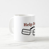 Help Desk Computer Kaffeetasse Geschenk Weihnachte (Vorderseite Links)