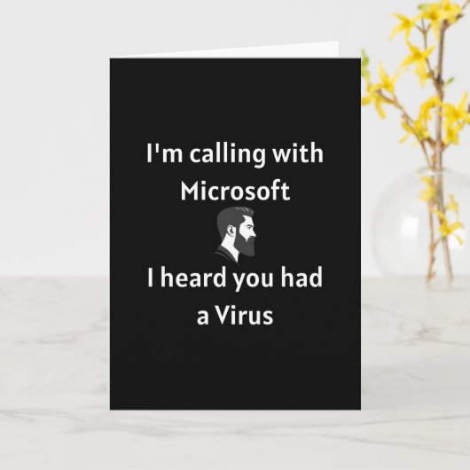 Help Desk Scam Meme Karte (Gelbe Blume)