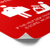 Help Desk Warn Poster (Ecke)