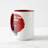 Help Me Meow cat Tea mug Tasse (Vorderseite Links)
