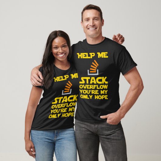 Help me Stack Overflow funny devops er programmier T-Shirt (Unisex)