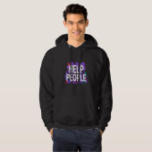 Help People – Inspirational Positive Message Hoodie (Vorne ganz)