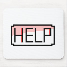 Help! Retro RPG Chat Box Pixel Design Mousepad