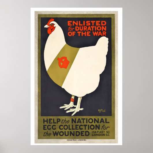 Help the National Egg Collection for the Wounded Poster (Vorne)