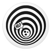 Help-Türknopf! Keramikknauf (Vorderseite)