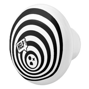 Help-Türknopf! Keramikknauf