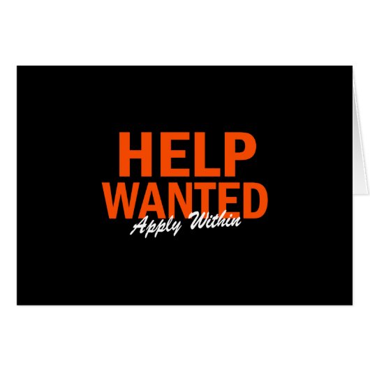 Help Wanted Apply Within (Vorderseite (Horizontal))