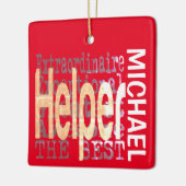 Helper Extraordinaire CUSTOM Keramikornament (Links)