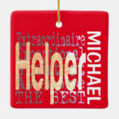 Helper Extraordinaire CUSTOM Keramikornament (Rückseite)