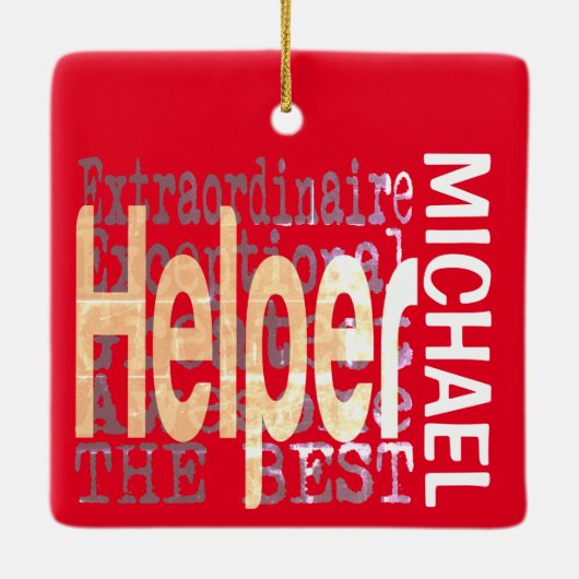 Helper Extraordinaire CUSTOM Keramikornament (Rückseite)