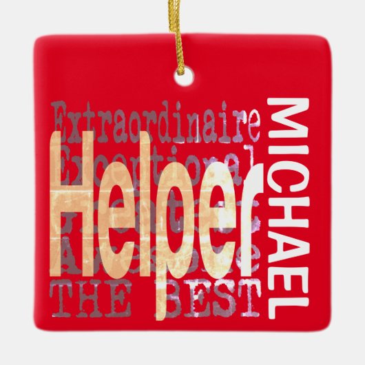 Helper Extraordinaire CUSTOM Keramikornament (Vorderseite)